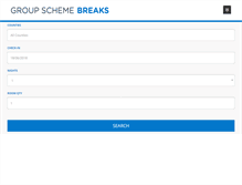 Tablet Screenshot of groupschemebreaks.com